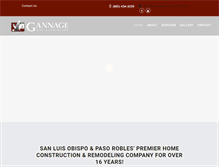 Tablet Screenshot of gannageconstruction.com